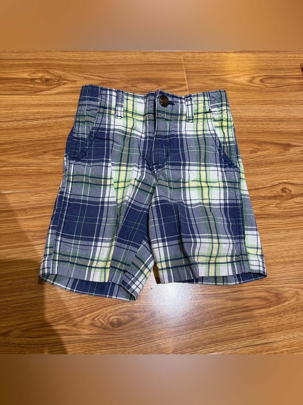 Preloved GAP Plaid Cotton Shorts - With Adjustable Waistband